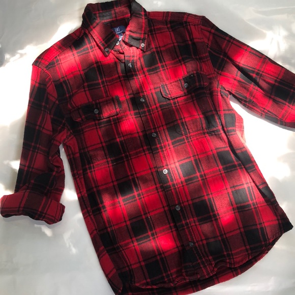 GEORGE Red and Black Flannel - Picture 3 of 3